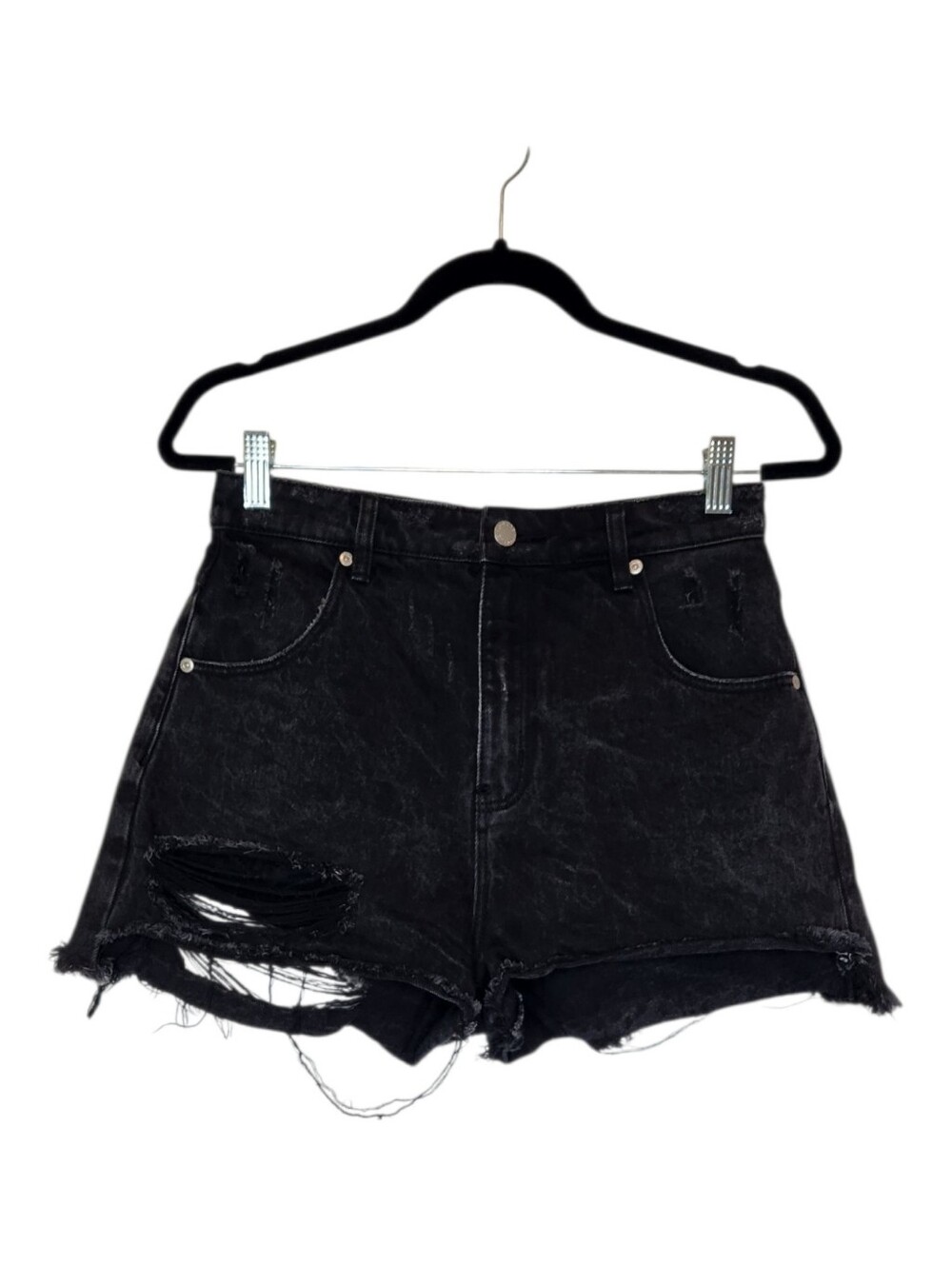 Rolla's Dusters Short Black Steel Worn Wash Size 28